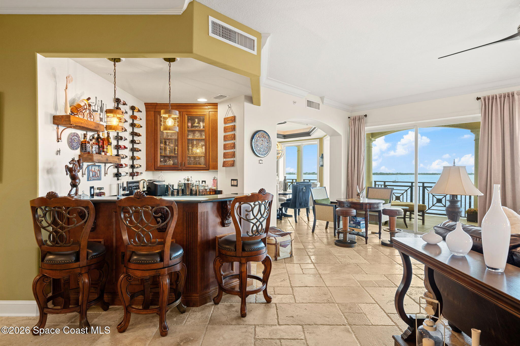 2300 Front Street, Unit 400 Melbourne, FL 32901 - Photo 14 of 78 a view of a dining room with furniture window and outside view
