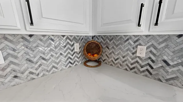 a view of a door and a window