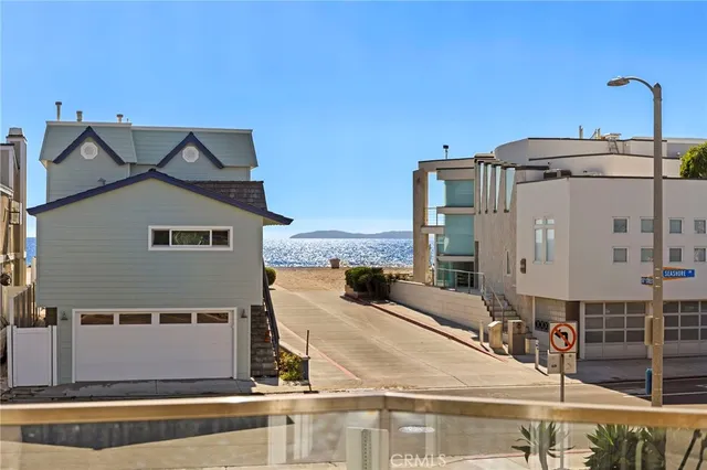 a view of a building from a terrace