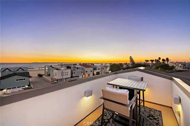 a view of a terrace with chairs