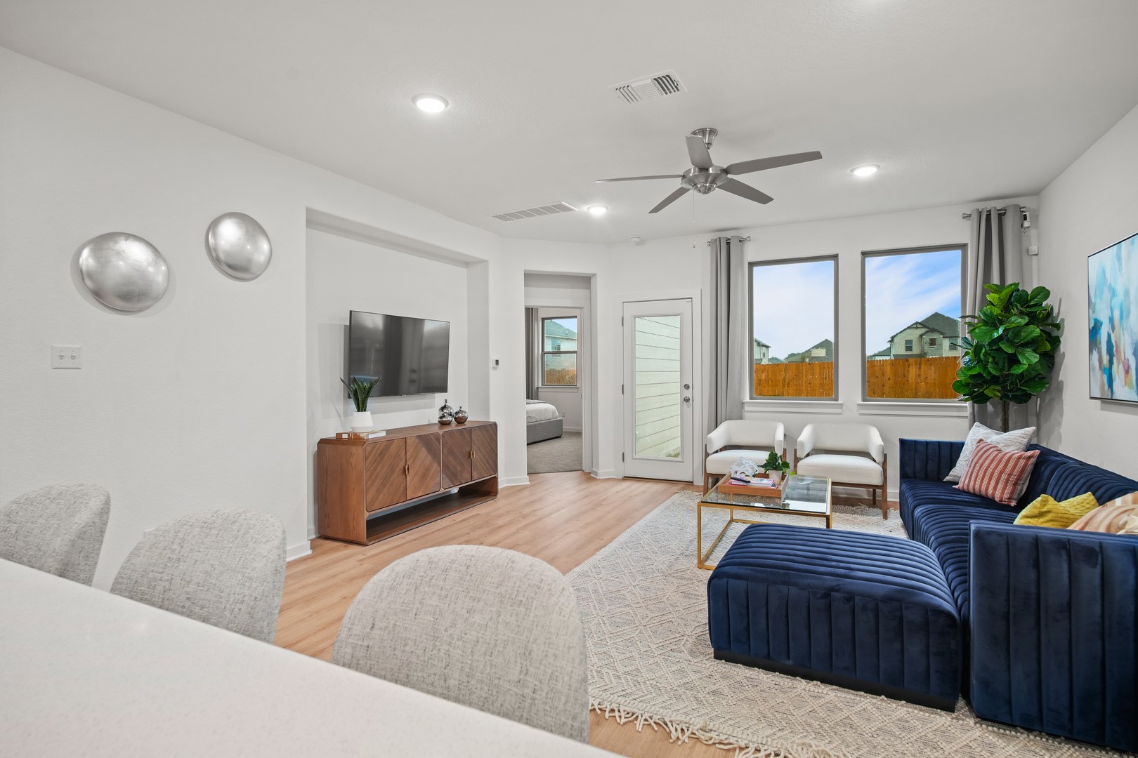 31022 Rena Coast Drive Huffman, TX 77336 - Photo 8 of 27 Living room in the Oak home plan by Trophy Signature Homes – REPRESENTATIVE PHOTO
