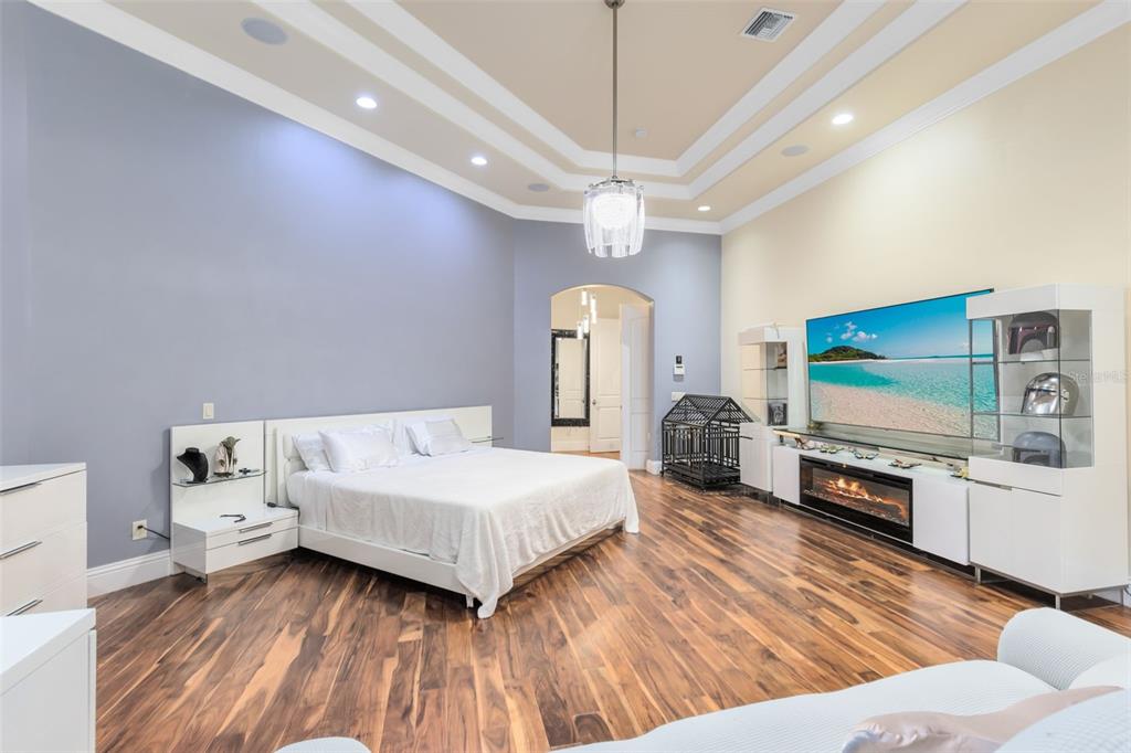 5300 Carson Street St. Cloud, FL 34771 - Photo 22 of 59 a spacious bedroom with a bed and a flat screen tv