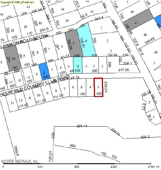 0 Deerfield Country Club Road Callahan, FL 32011 - Photo 2 of 2 Lot 3 parcel map