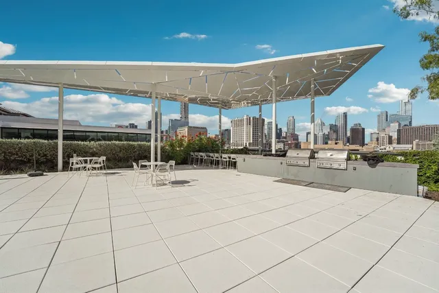 a outdoor space with patio and view living room