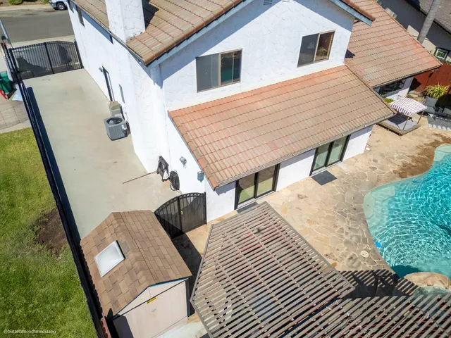 swimming pool view with patio