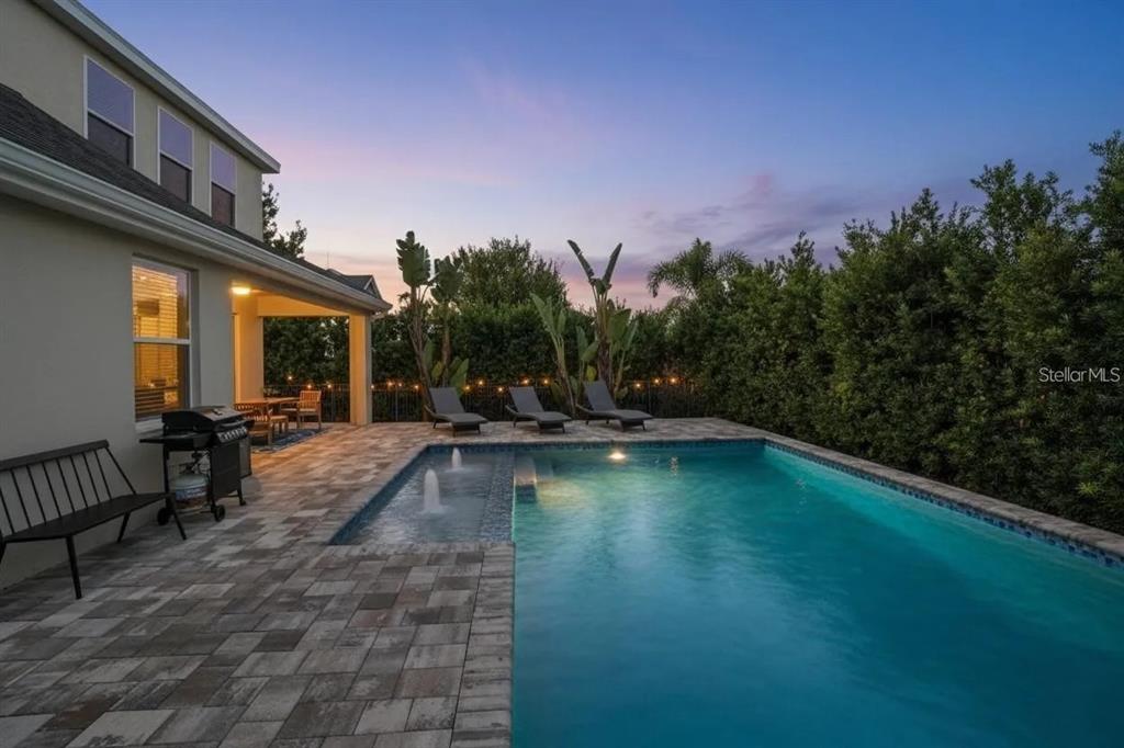 14302 Rolling Dune Road Lithia, FL 33547 - Photo 27 of 88 a view of swimming pool with outdoor seating and plants