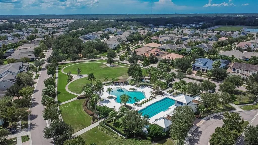 14302 Rolling Dune Road Lithia, FL 33547 - Photo 75 of 88 an aerial view of a house with a yard