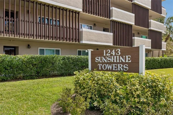 a view of a sign board