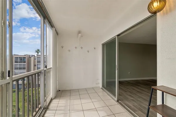 a view of a porch