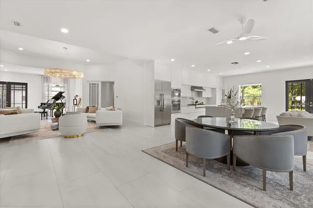 a view of a livingroom with furniture and window