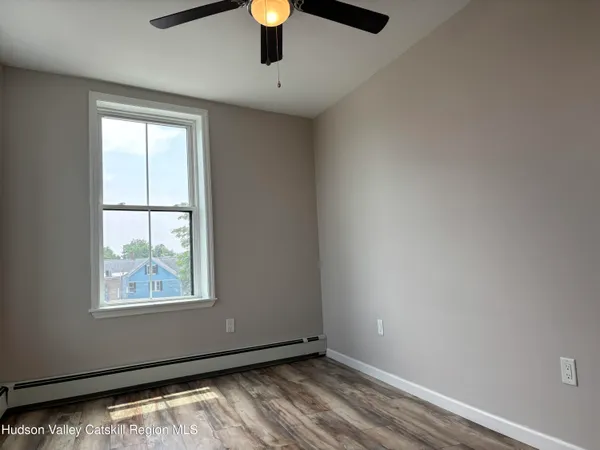 an empty room with window