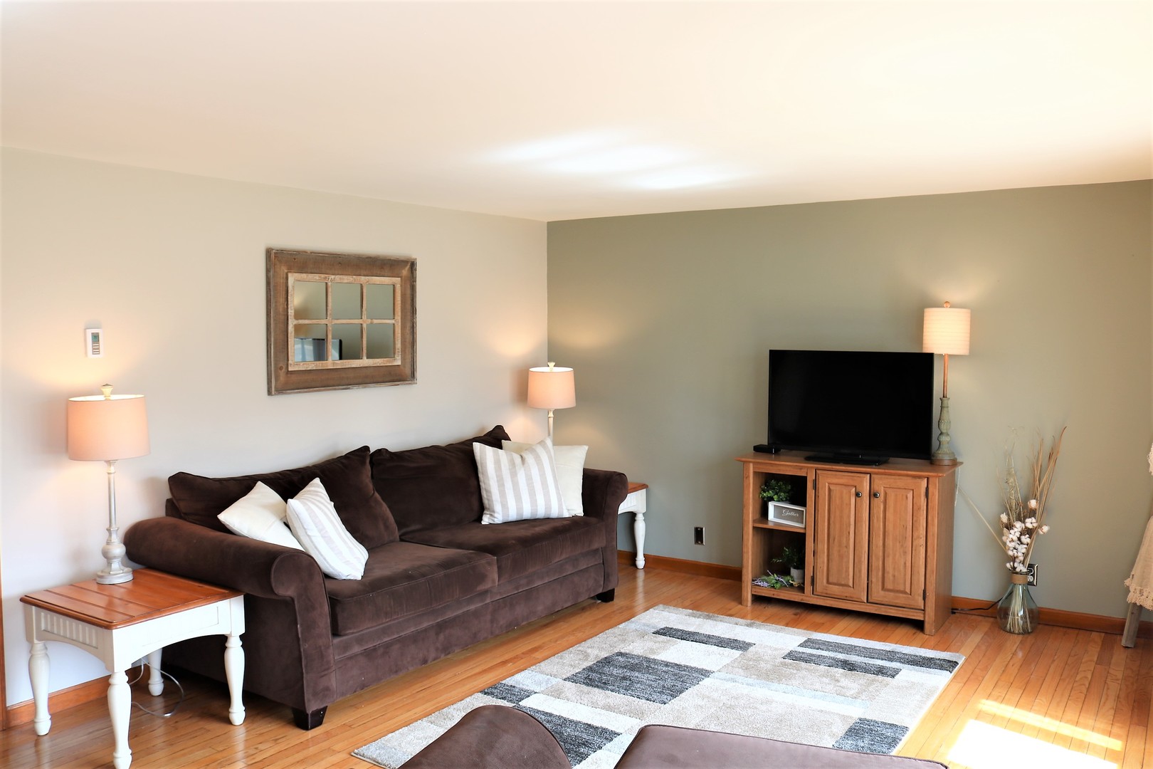 10167 Rich Road DeKalb, IL 60115 - Photo 3 of 31 a living room with furniture and a flat screen tv
