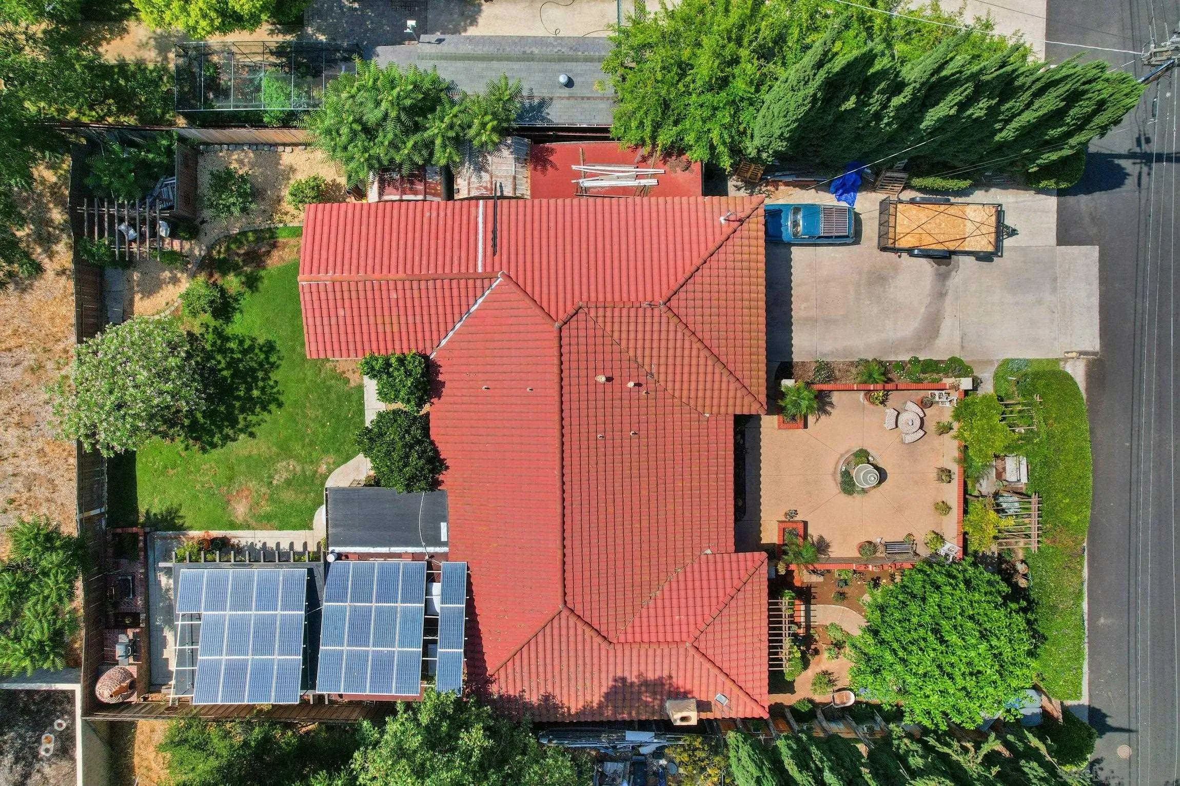 13107 Sudan Road Poway, CA 92064 - Photo 51 of 59 an aerial view of residential house with outdoor space and swimming pool
