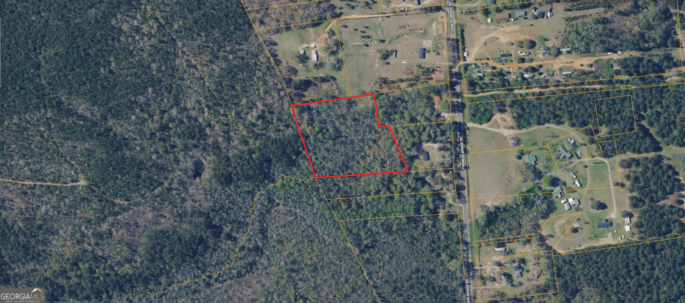 0 Farmers Bridge Road Hephzibah, GA 30815 - Photo 3 of 7 an aerial view of a houses with a yard
