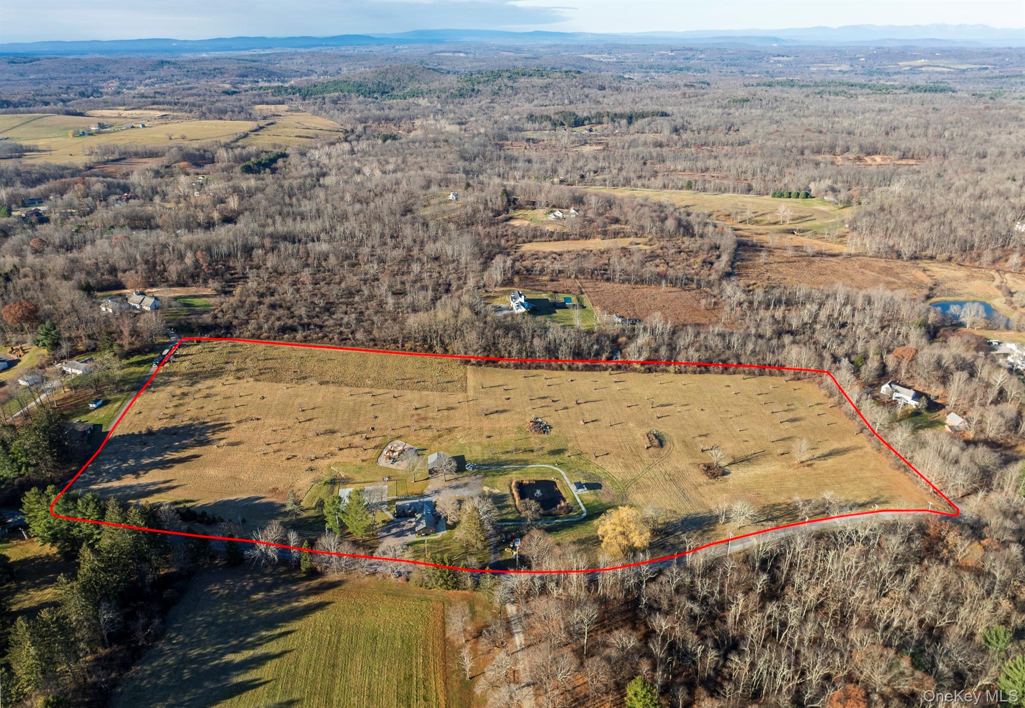 97 Valley Farm Road Millbrook, NY 12545 - Photo 43 of 48 an aerial view of ocean and residential houses