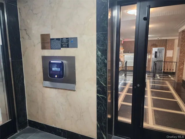 a view of an entryway door