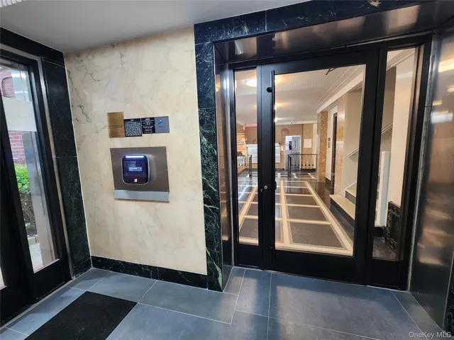 a view of an entryway door