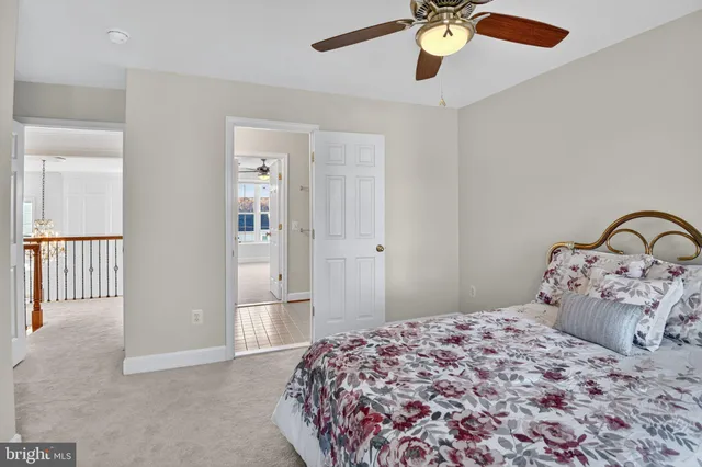 a bedroom with a bed and dresser