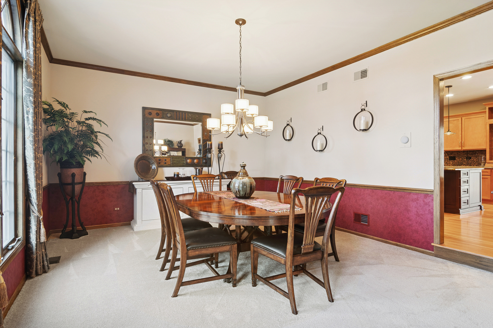 1515 Galloway Drive Inverness, IL 60010 - Photo 12 of 60 a view of a dining room with furniture and chandelier