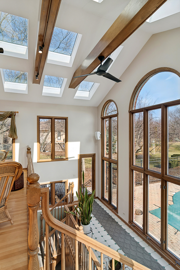 1515 Galloway Drive Inverness, IL 60010 - Photo 17 of 60 a living room with furniture and floor to ceiling windows