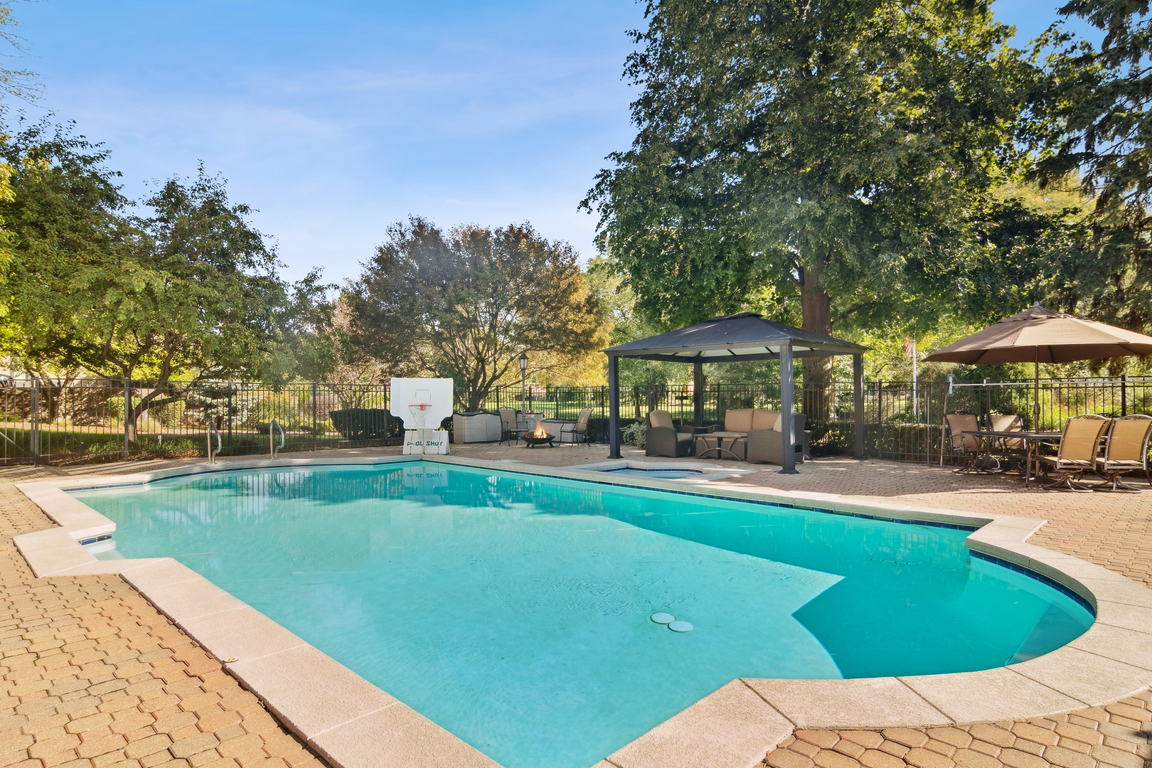 1515 Galloway Drive Inverness, IL 60010 - Photo 48 of 60 a view of a house with swimming pool and sitting area