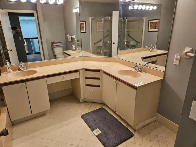 a bathroom with a sink and a toilet