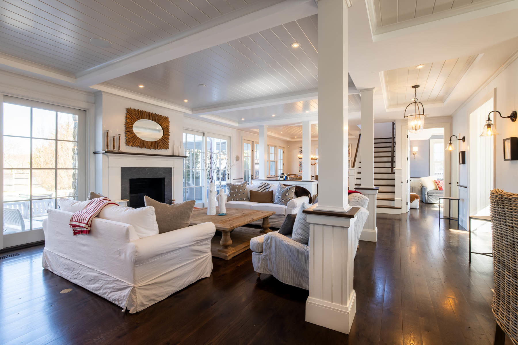 25 Pierce Lane Edgartown, MA 02539 - Photo 14 of 52 a living room with fireplace furniture and a fireplace