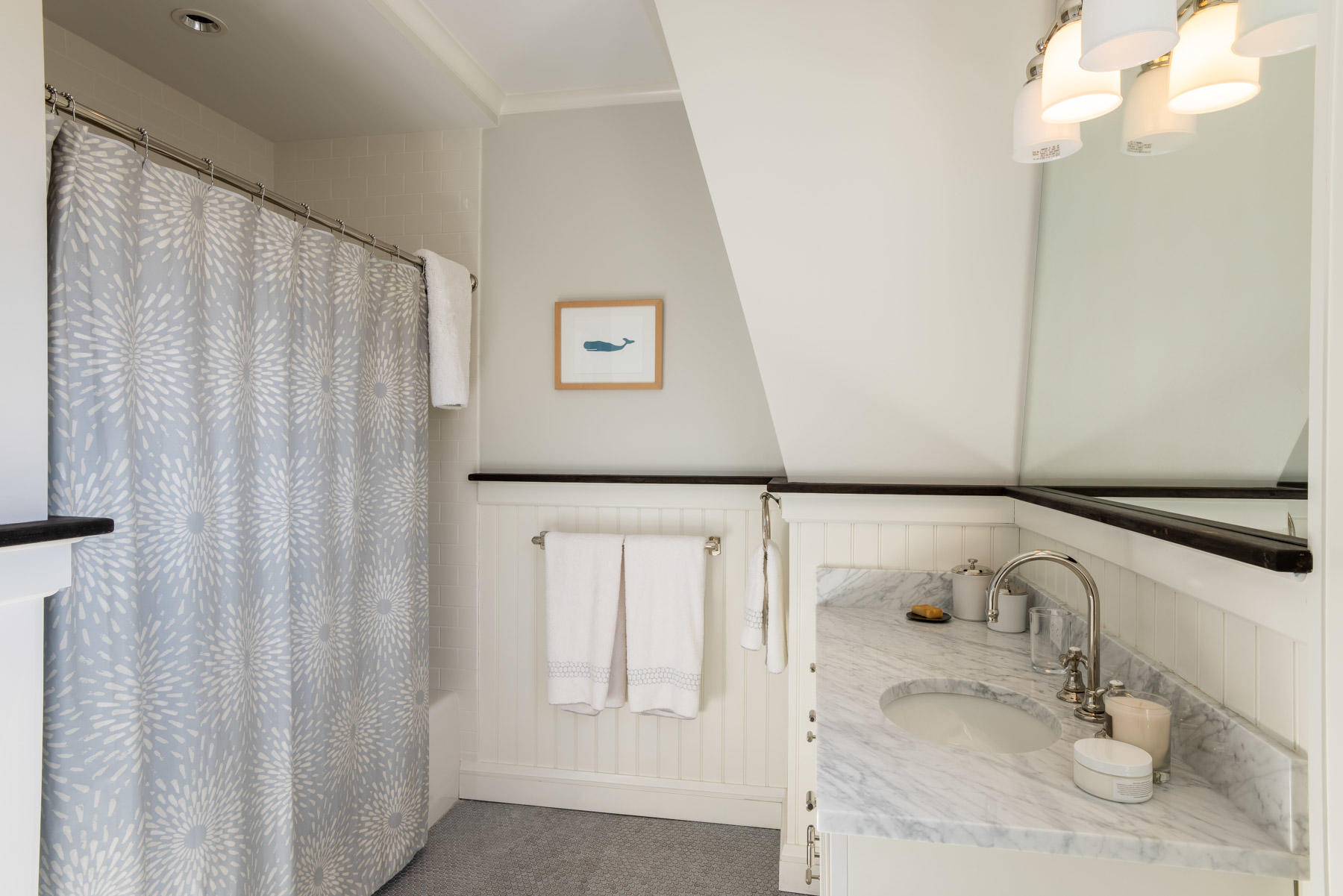 25 Pierce Lane Edgartown, MA 02539 - Photo 31 of 52 a bathroom with a sink and a mirror