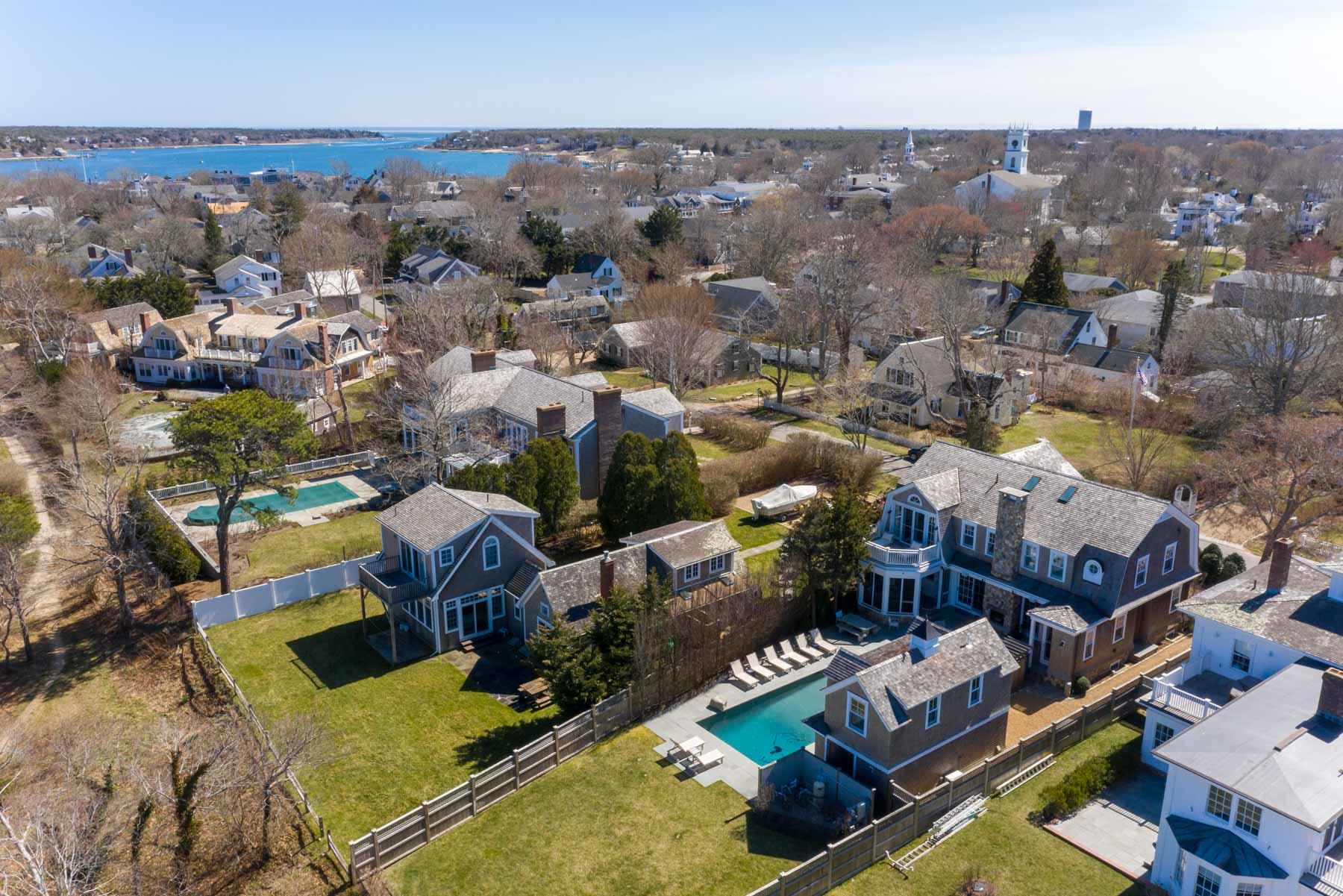 25 Pierce Lane Edgartown, MA 02539 - Photo 50 of 52 an aerial view of multiple house