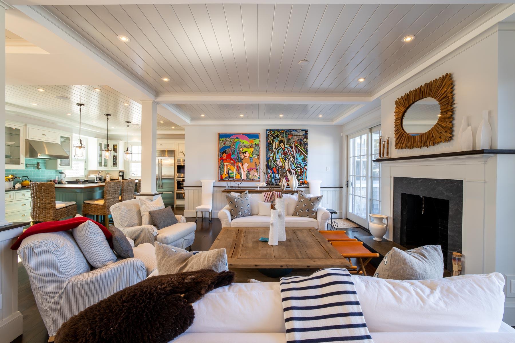 25 Pierce Lane Edgartown, MA 02539 - Photo 9 of 52 a living room with furniture and a fireplace