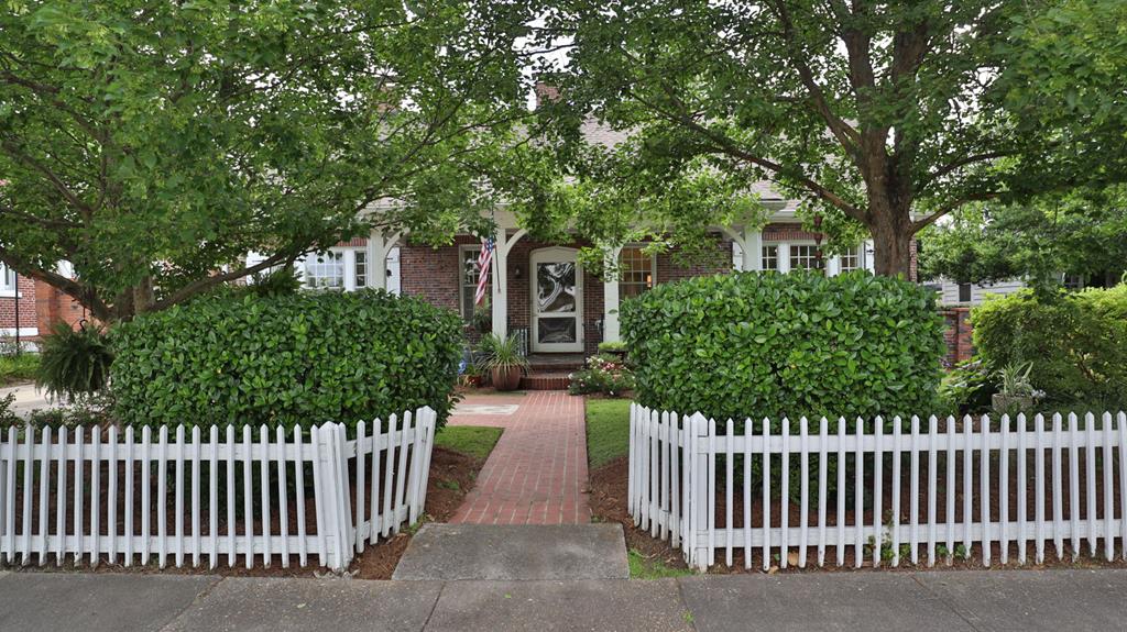 a front view of a house