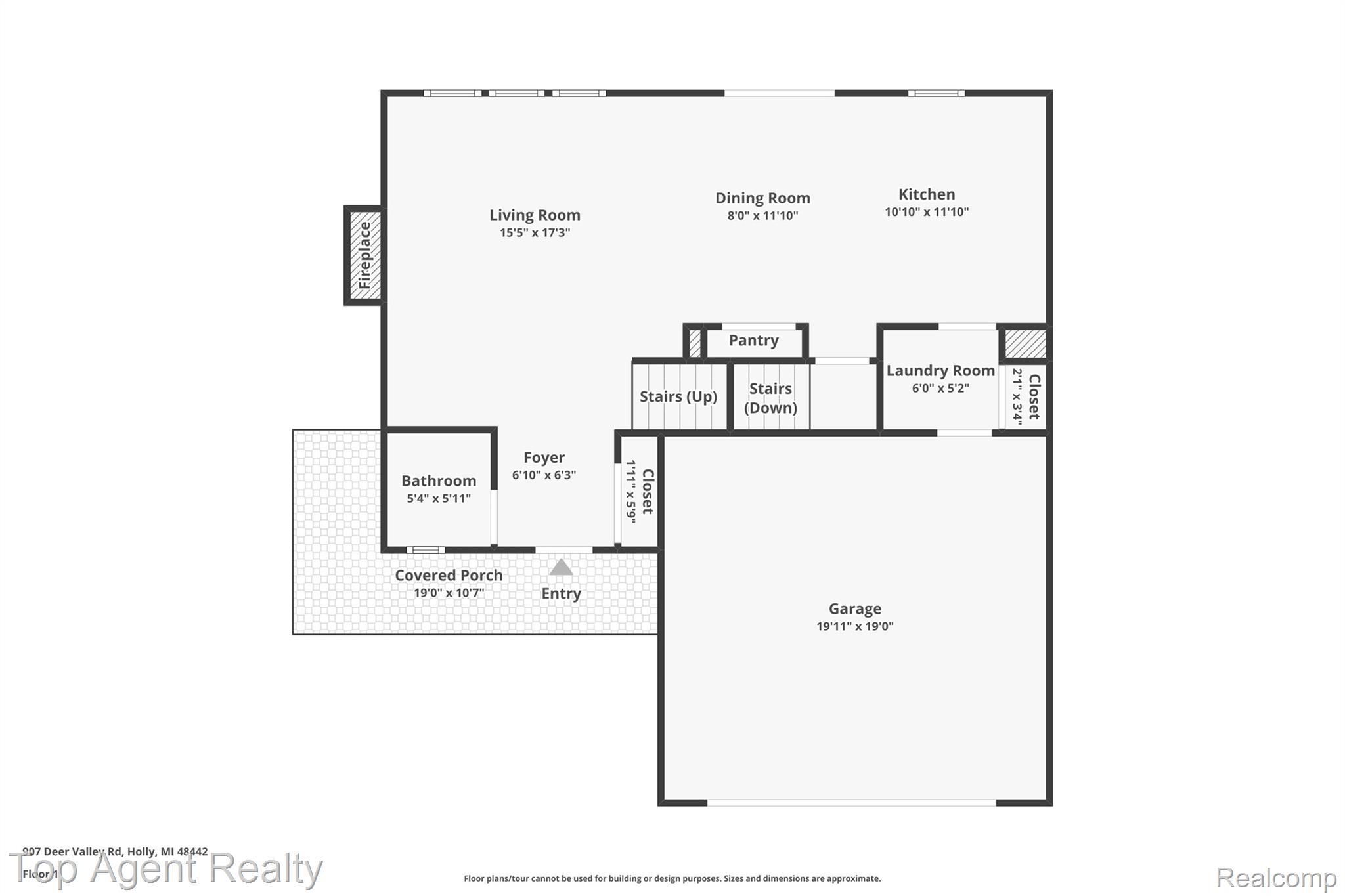 907 Deer Valley Road Holly, MI 48442 - Photo 42 of 44 1-floor-1.jpg