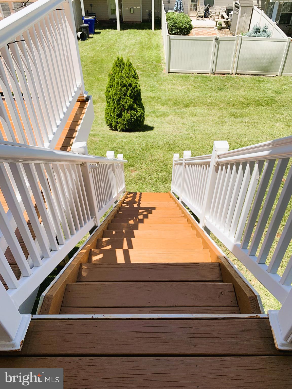 2052 Spring Run Circle Frederick, MD 21702 - Photo 16 of 31 Deck stairs to the backyard