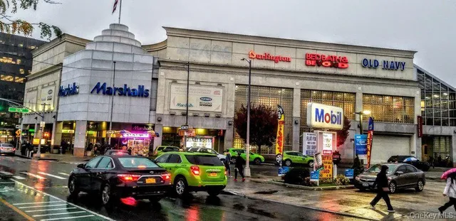 a view of a city with tall buildings