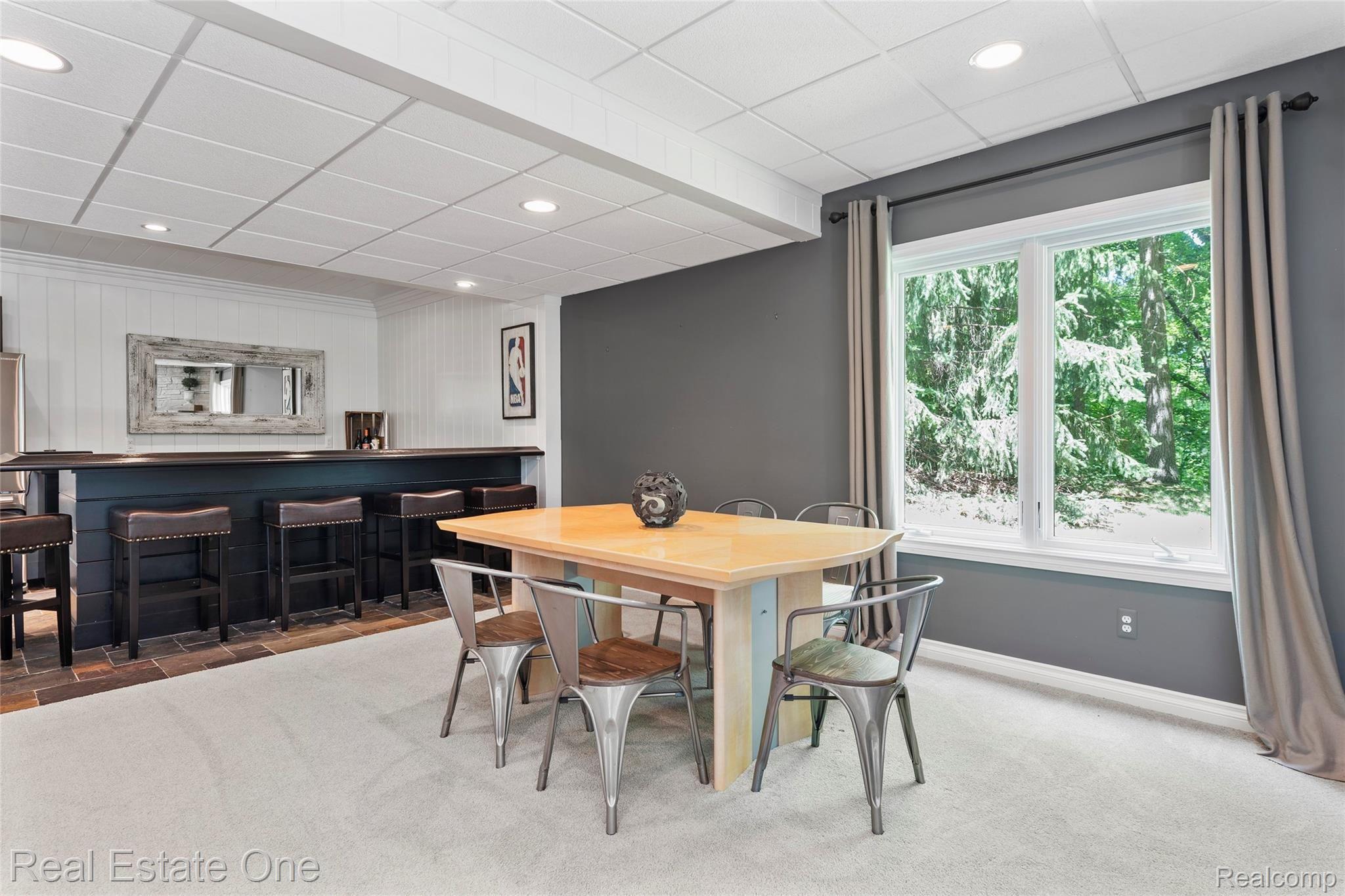 7807 Fieldstone Ridge Clarkston, MI 48348 - Photo 54 of 59 Lower Level Wet Bar and Dining Area, 19 x 12