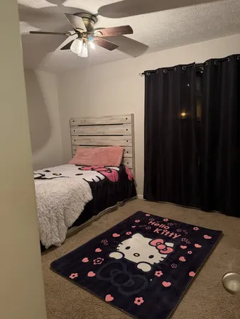 a view of a yard with patio