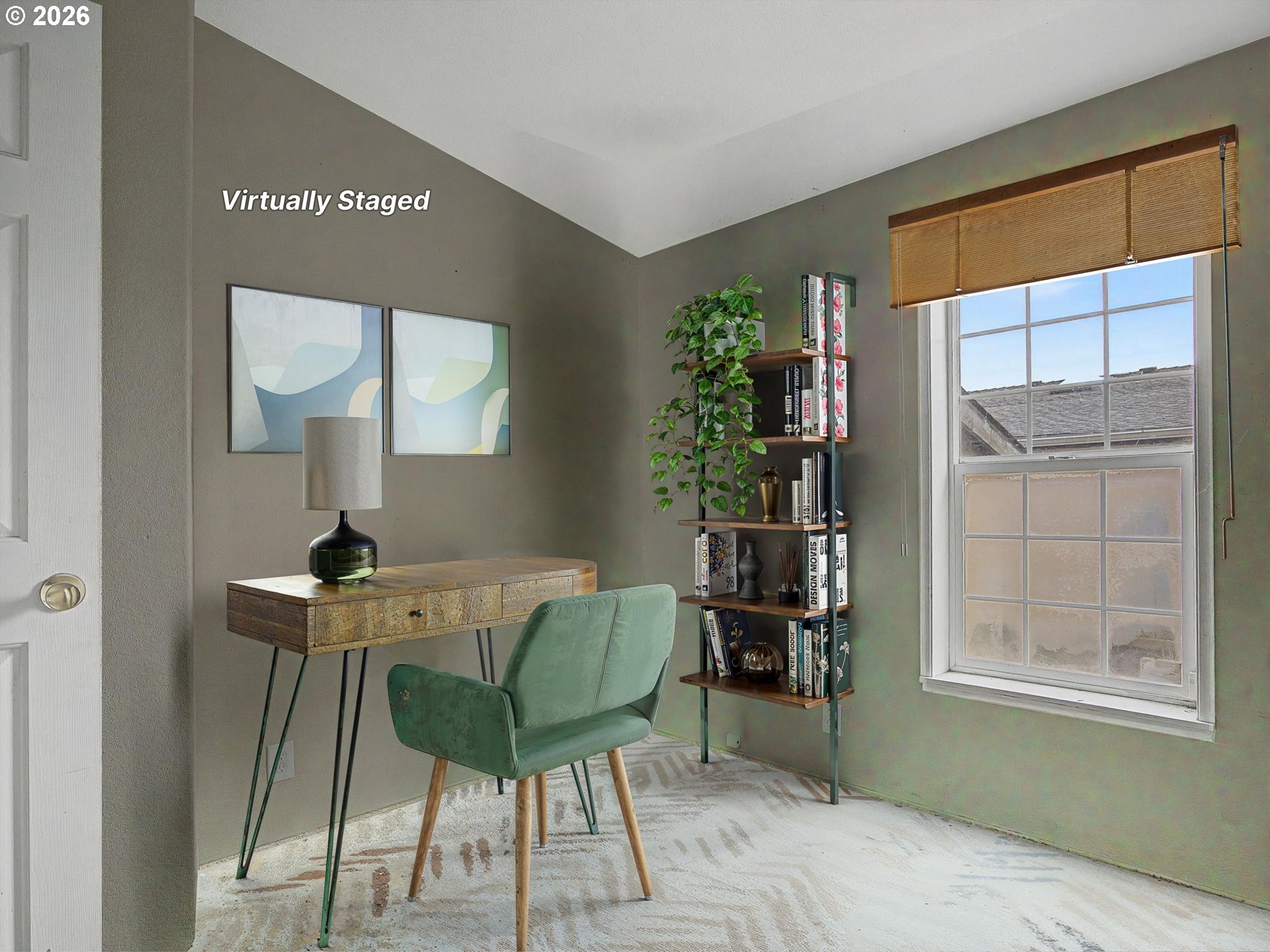 2965 Northeast 206th Place Fairview, OR 97024 - Photo 31 of 44 a view of a workspace room with furniture and a window
