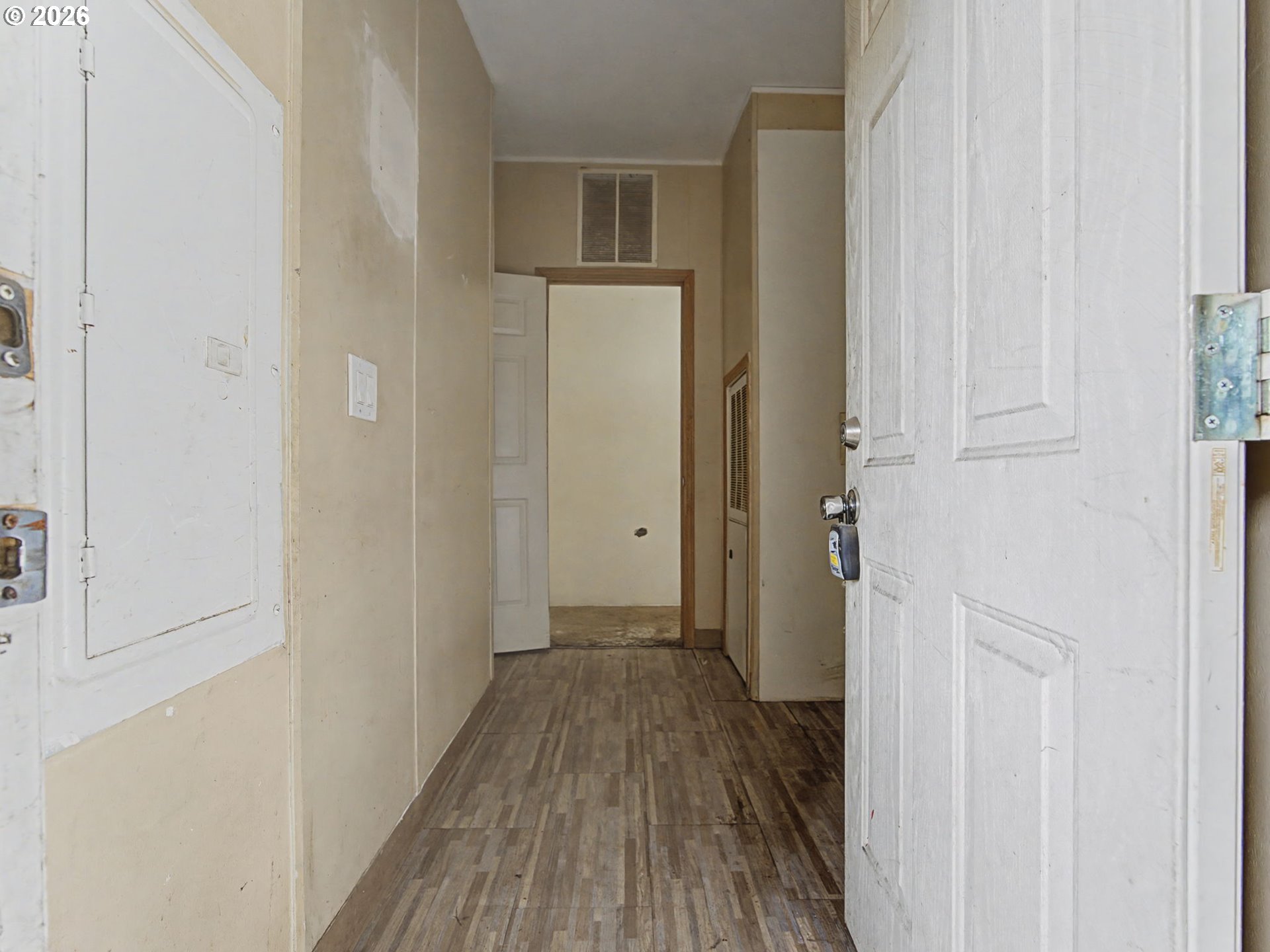 2965 Northeast 206th Place Fairview, OR 97024 - Photo 37 of 44 a view of a hallway with wooden floor and closet