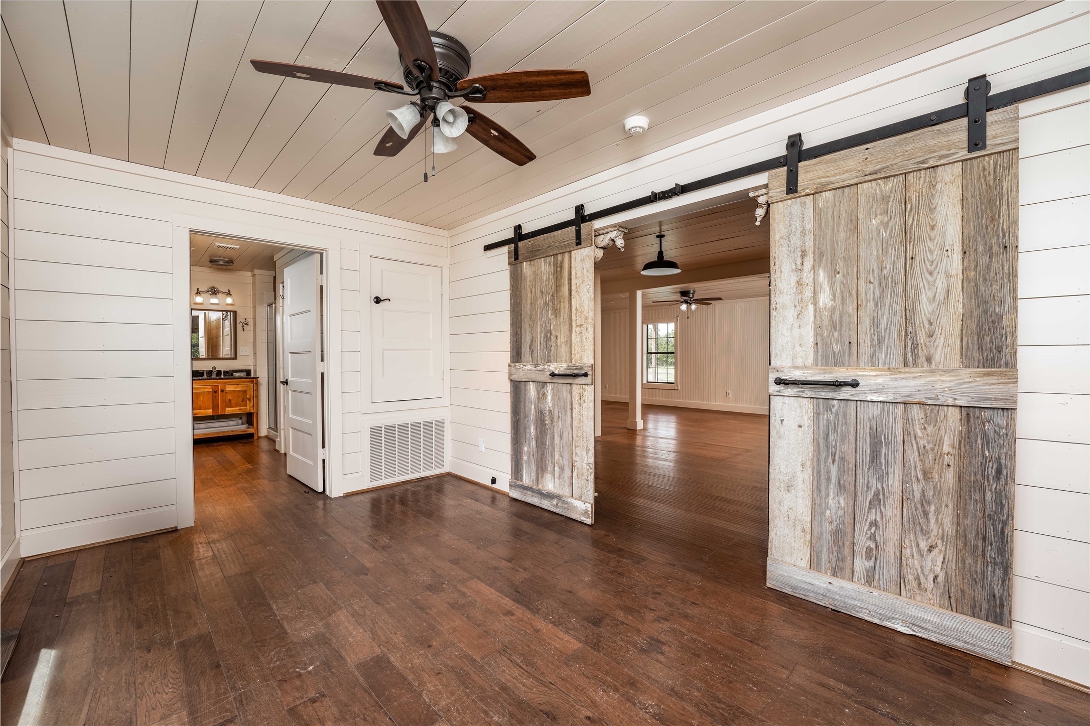 5939 Round Top Road Carmine, TX 78932 - Photo 17 of 28 a view of entryway with wooden floor