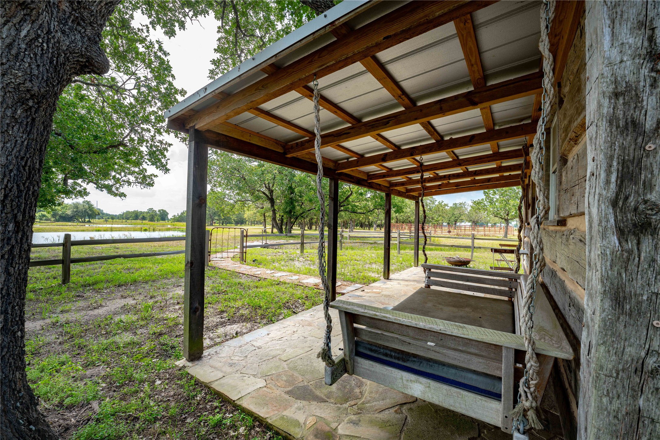 5939 Round Top Road Carmine, TX 78932 - Photo 8 of 28 a view of a sitting area in back yard