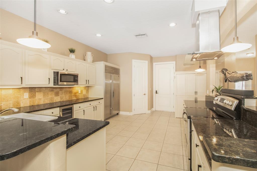 19331 Haskell Place Land O Lakes, FL 34638 - Photo 12 of 34 a kitchen with stainless steel appliances granite countertop a sink and a stove
