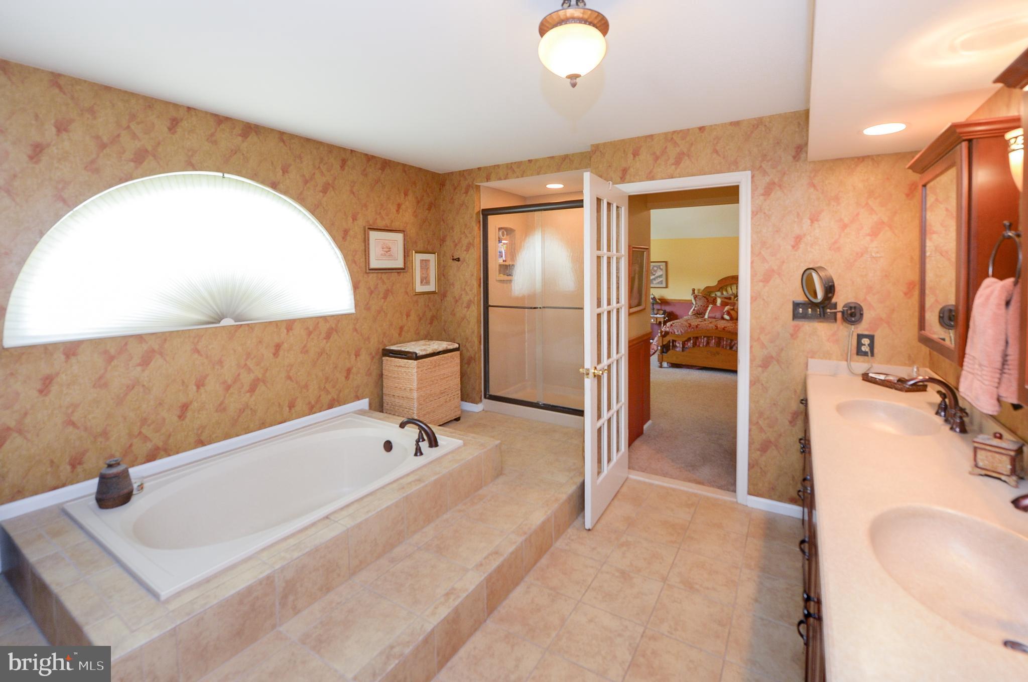 22 Hawk Lane Marlton, NJ 08053 - Photo 29 of 39 Main Bath Soaking tub and stall shower