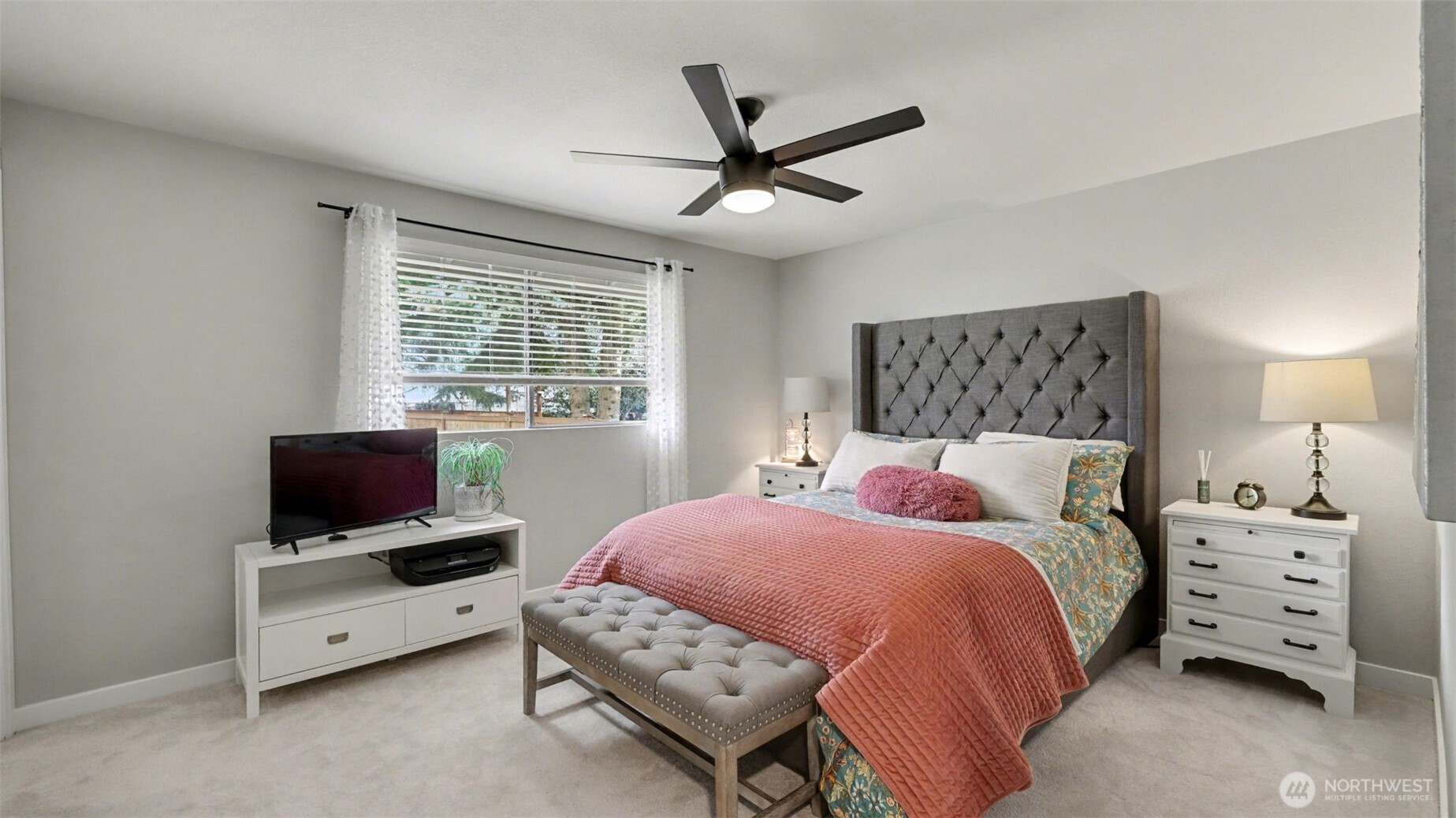 24912 168th Place Southeast Covington, WA 98042 - Photo 12 of 23 a bedroom with a bed and a flat screen tv