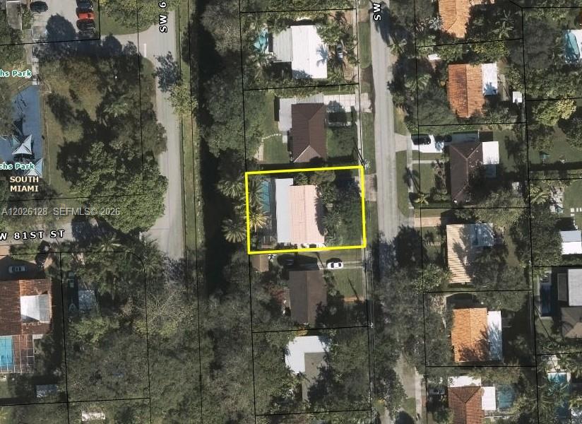 8040 Southwest 63rd Place Miami, FL 33143 - Photo 14 of 15 an aerial view of houses with trees