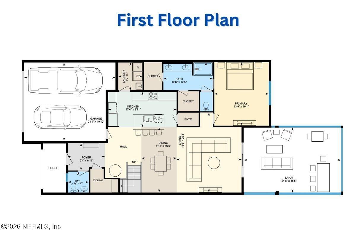 185 Liberty Bell Road Ponte Vedra, FL 32081 - Photo 40 of 41 First Floor Plan