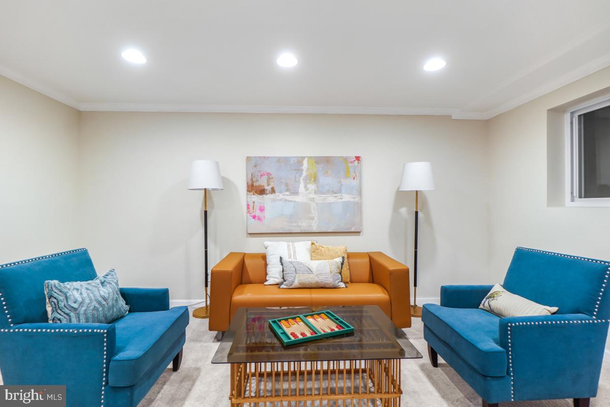 8345 Forrester Boulevard Springfield, VA 22152 - Photo 27 of 30 Closeup of cozy basement lounge area