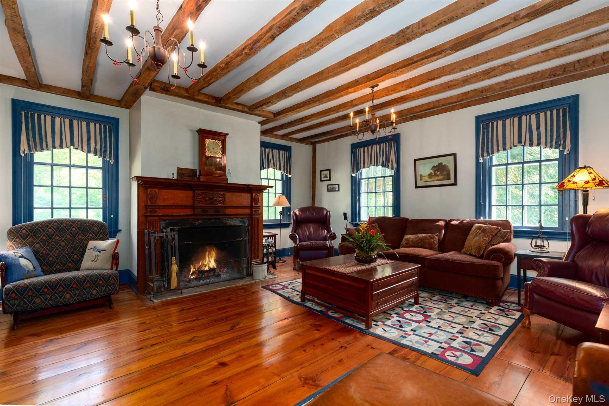 1598 Jackson Corners Road Red Hook, NY 12571 - Photo 7 of 36 a living room with furniture a fireplace and a window