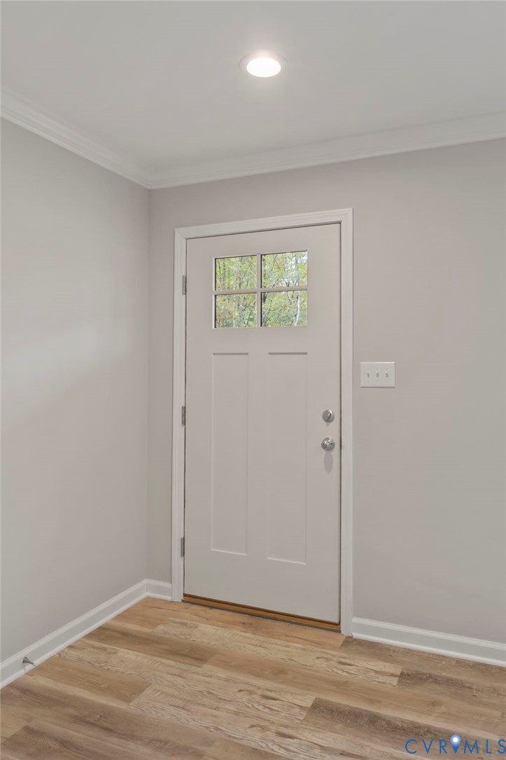 46 Union Church Road Palmyra, VA 22963 - Photo 3 of 50 Doorway with ornamental molding, wood finished flo