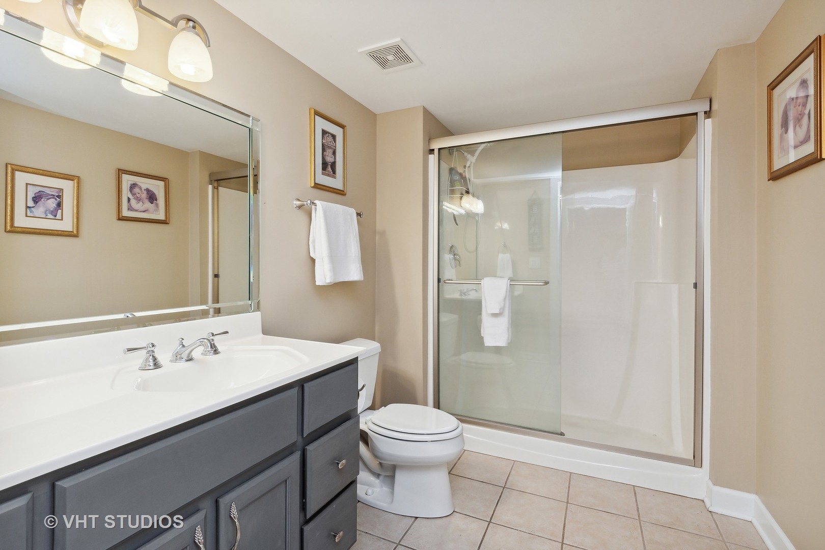 21170 Sage Brush Lane Mokena, IL 60448 - Photo 50 of 66 a bathroom with a sink a toilet and shower