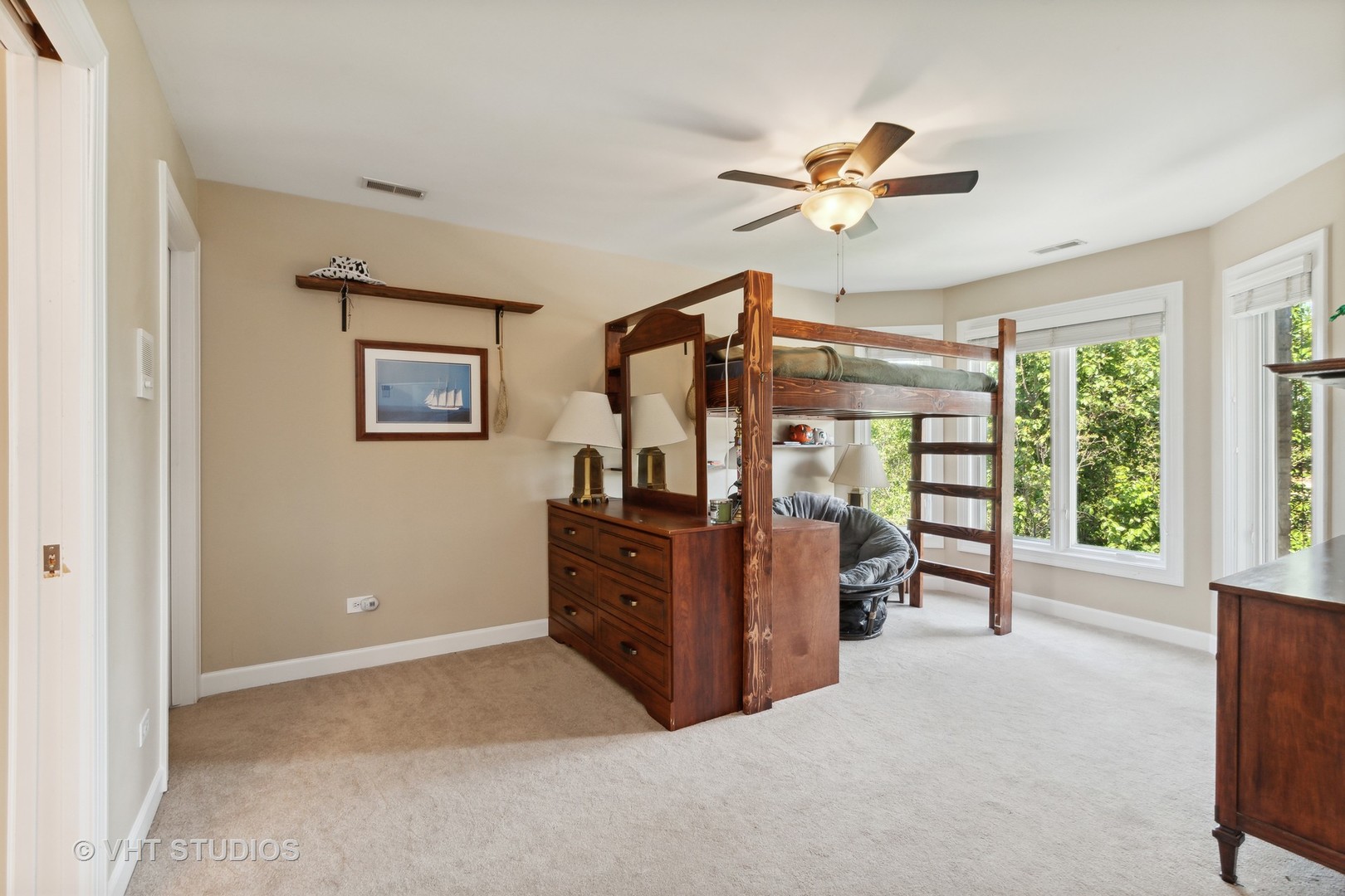 21170 Sage Brush Lane Mokena, IL 60448 - Photo 53 of 66 a bed room with a bed and a ceiling fan
